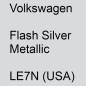 Preview: Volkswagen, Flash Silver Metallic, LE7N (USA).